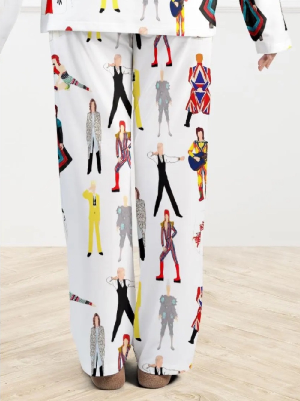 David Bowie Ziggy Stardust silk Pajama Pants M